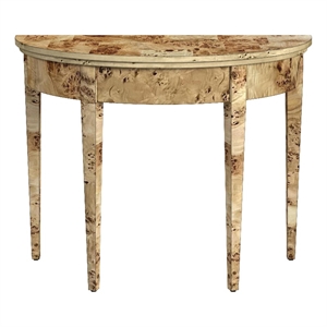 Beaumont Lane Traditional Burl 36&quot Console Table - Light Brown