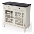 Beaumont Lane Traditional 2 Door 2 Drawer Cabinet in White Finish