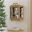 Beaumont Lane Traditional Rectangular Accent Wall Curio in Beige