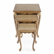 Beaumont Lane Traditional Set Of 3 Nesting Tables in Beige Finish