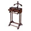 Beaumont Lane Traditional Clothing Valet Stand - Medium Brown