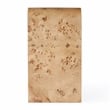 Beaumont Lane Mid-Century 3 Drawer Burl Wood Curved Chest - Light Burl