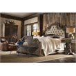 Beaumont Lane Traditional Wood California King Upholstered Bed