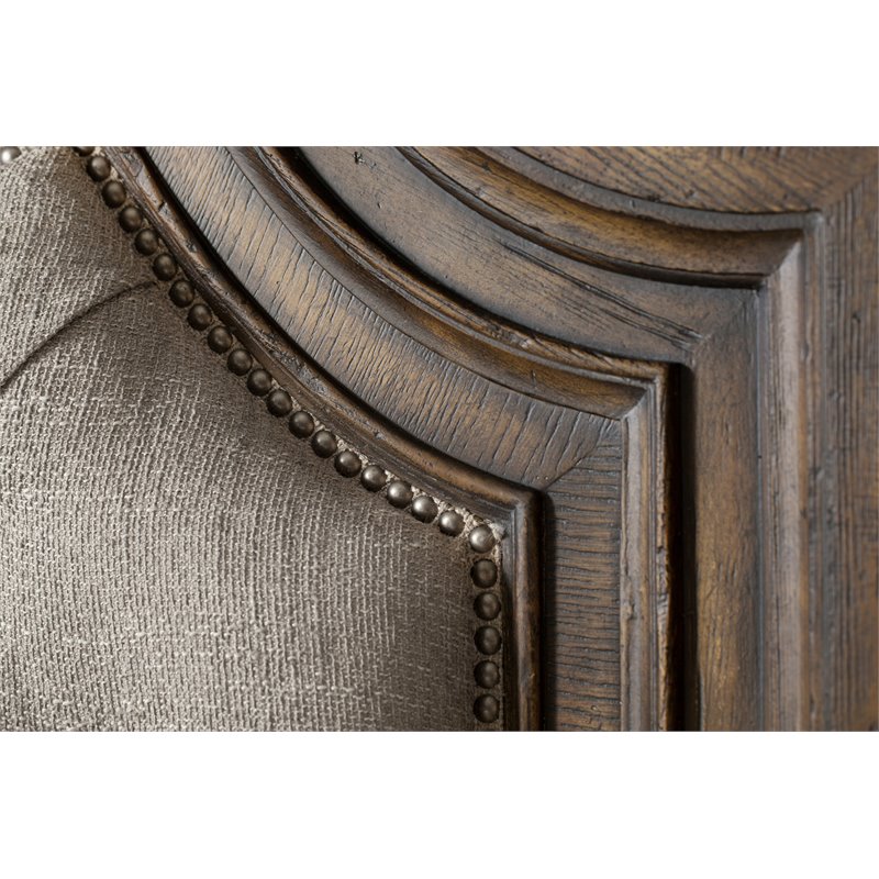 Beaumont Lane Traditional Wood California King Upholstered Bed