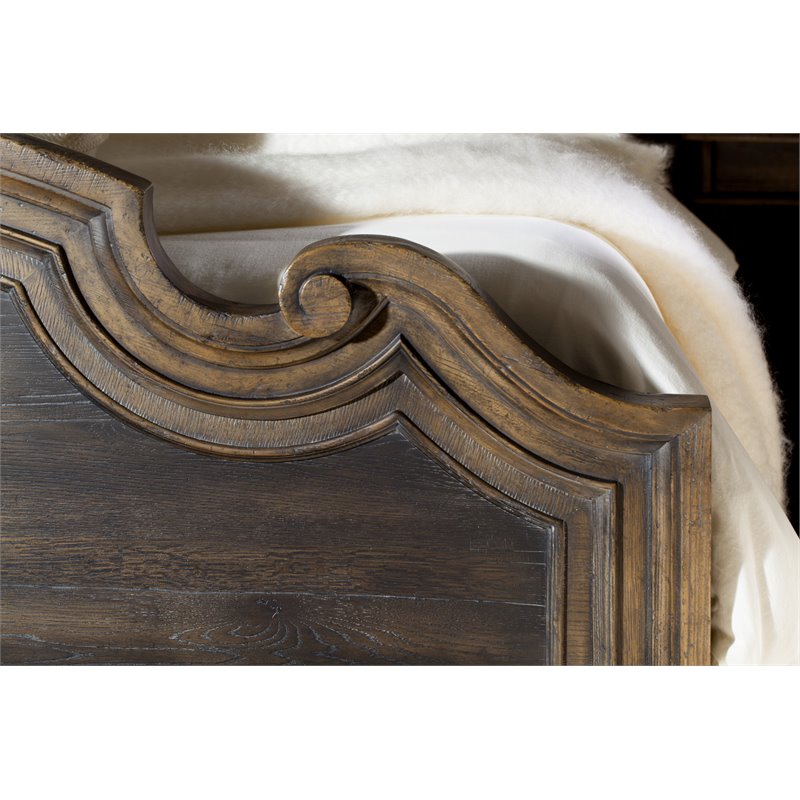 Beaumont Lane Traditional Wood California King Upholstered Bed