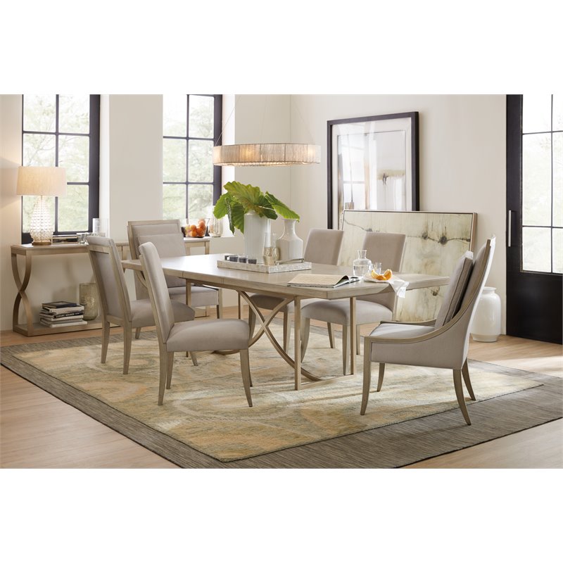 Beaumont Lane Modern / Contemporary Wood Host Chair in Beige Finish