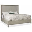 Beaumont Lane Contemporary Queen Upholstered Fabric Bed in Beige