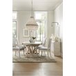 Beaumont Lane Traditional Upholstered Wood Side Chair in Gray