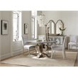 Beaumont Lane Traditional Upholstered Wood Side Chair in Gray
