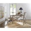 Beaumont Lane Traditional Upholstered Wood Side Chair in Gray