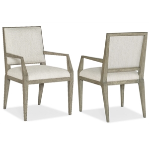 Beaumont Lane Transitional Dining Room Upholstered Arm Chair