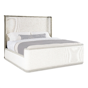 Beaumont Lane Transitional Bedroom Upholstered Shelter Headboard