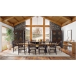Beaumont Lane Assembled Transitional Wood and Fabric Arm Chair in Black