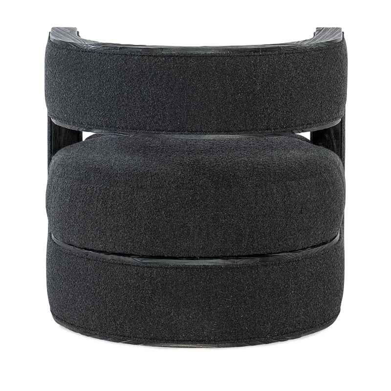 Beaumont Lane Contemporary Veneers and Fabric Aent Chair in Black