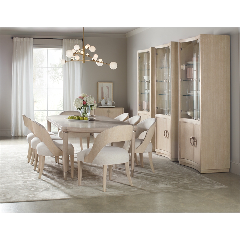 Beaumont Lane Transitional Chic Wood Side Chair in Natural Finish
