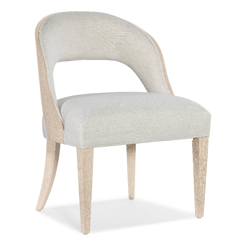 Beaumont Lane Transitional Chic Wood Side Chair in Natural Finish