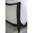 Beaumont Lane Transitional Wood Cal King Upholstered Bed in Black