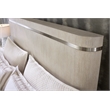 Beaumont Lane Contemporary King Wood Panel Bed in Natural Finish