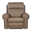 Beaumont Lane Power Leather Recliner with Power Headrest in Brown