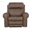 Beaumont Lane Power Leather Recliner with Power Headrest in Brown