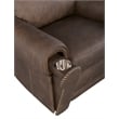 Beaumont Lane Power Leather Recliner with Power Headrest in Brown