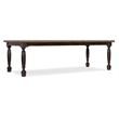 Beaumont Lane Wood Leg Dining Table with 1-22in leaf in Black