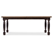 Beaumont Lane Wood Leg Dining Table with 1-22in leaf in Black