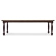 Beaumont Lane Wood Leg Dining Table with 1-22in leaf in Black