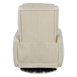 Beaumont Lane Swivel Power Recliner with Power Headrest in Beige Leather