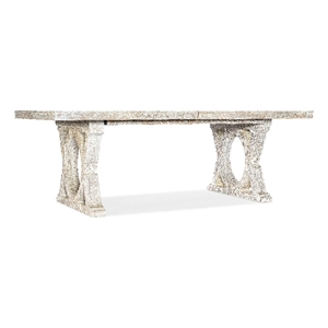Beaumont Lane Rectangle Dining Table with 2-18in Leaves in White Wood