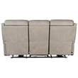 Beaumont Lane Zero Gravity Power Recline Sofa w/ Power Headrest in Gray Leather