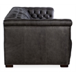 Beaumont Lane Power Recliner Sofa with Power Headrest in Gray Leather