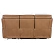 Beaumont Lane Zero Gravity Power Sofa with Power Headrest in Brown Leather