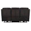 Beaumont Lane Power Sofa with Power Headrest in Gray Leather