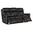 Beaumont Lane Power Sofa with Power Headrest in Gray Leather