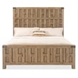 Beaumont Lane Transitional Cal King Panel Bed in Light Natural Wood