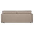 Beaumont Lane Contemporary Sofa in Gray Finish Top Grain Leather