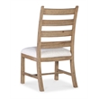 Beaumont Lane Transitional Ladderback Side Chair in Beige Wood
