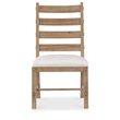 Beaumont Lane Transitional Ladderback Side Chair in Beige Wood