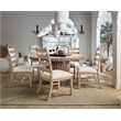 Beaumont Lane Transitional Ladderback Side Chair in Beige Wood