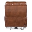 Beaumont Lane Power Recliner with Power Headrest and Lumbar in Brown Leather
