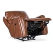 Beaumont Lane Power Recliner with Power Headrest and Lumbar in Brown Leather