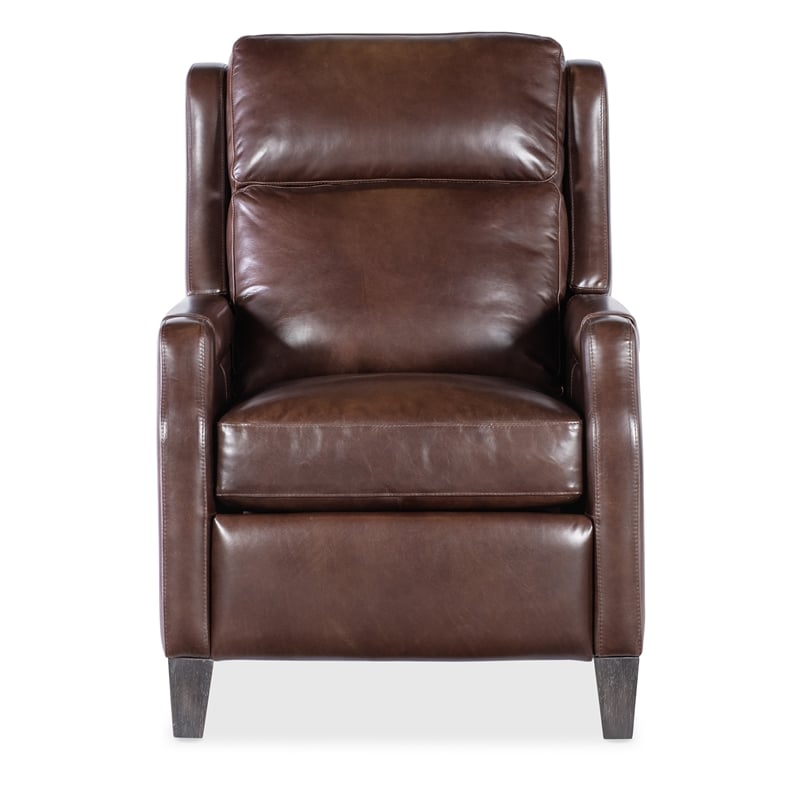 Beaumont Lane Power Recliner with Power Headrest in Brown Leather