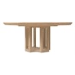 Beaumont Lane Round Dining Table with One 18-inch Leaf in Natural Wood