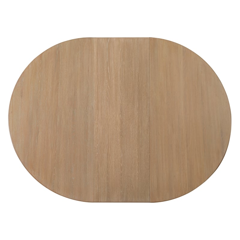 Beaumont Lane Round Dining Table with One 18-inch Leaf in Natural Wood