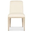 Beaumont Lane Contemporary Upholstered Side Chair in Ivory Fabric