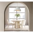 Beaumont Lane Contemporary Upholstered Side Chair in Ivory Fabric