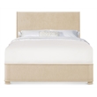 Beaumont Lane Contemporary Queen Panel Bed in Natural Wood Finish