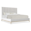 Beaumont Lane California King Upholstered Bed with White Fabric