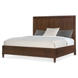 Beaumont Lane Traditional Queen Panel Bed in Dark Natural Wood Finish